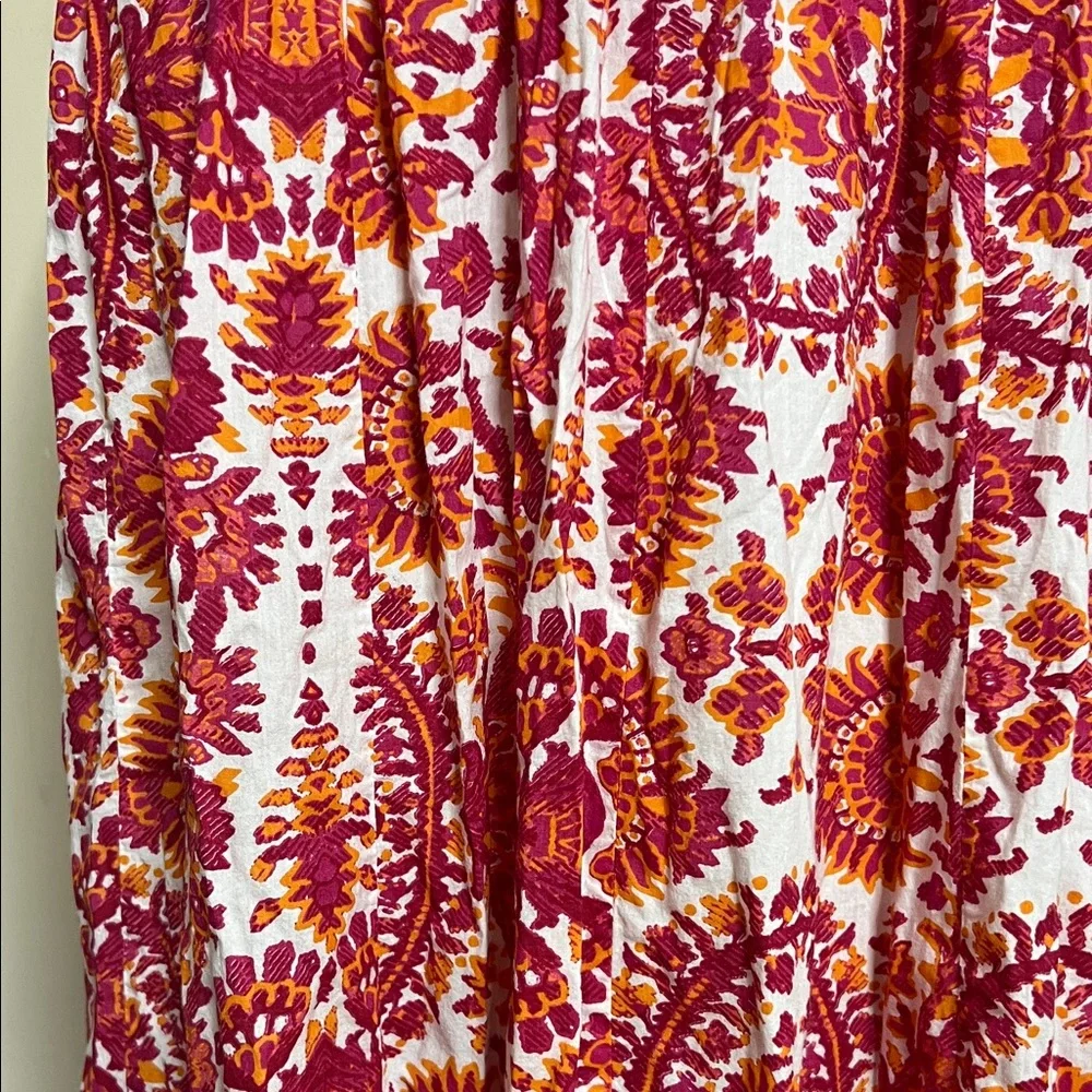 ⛱️🏖️🏝️Women's Pink Patterned Maxi Skirt